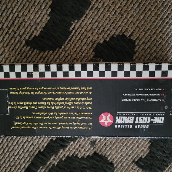 1993 collectors edition davey allison doe cast bank - Picture 3 of 7